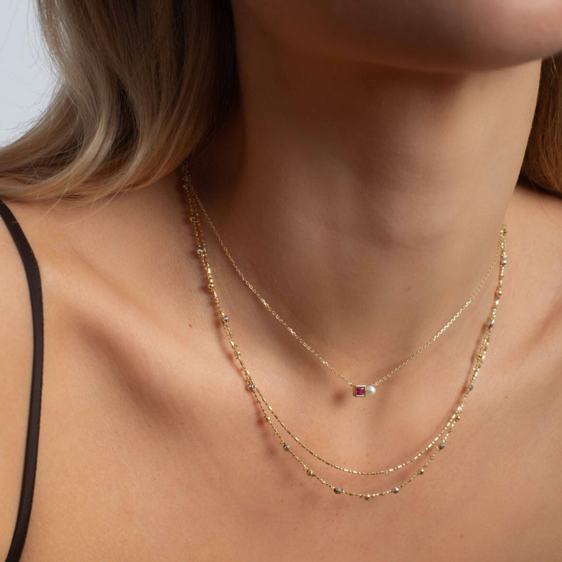 Bubble Necklace - Solid Gold