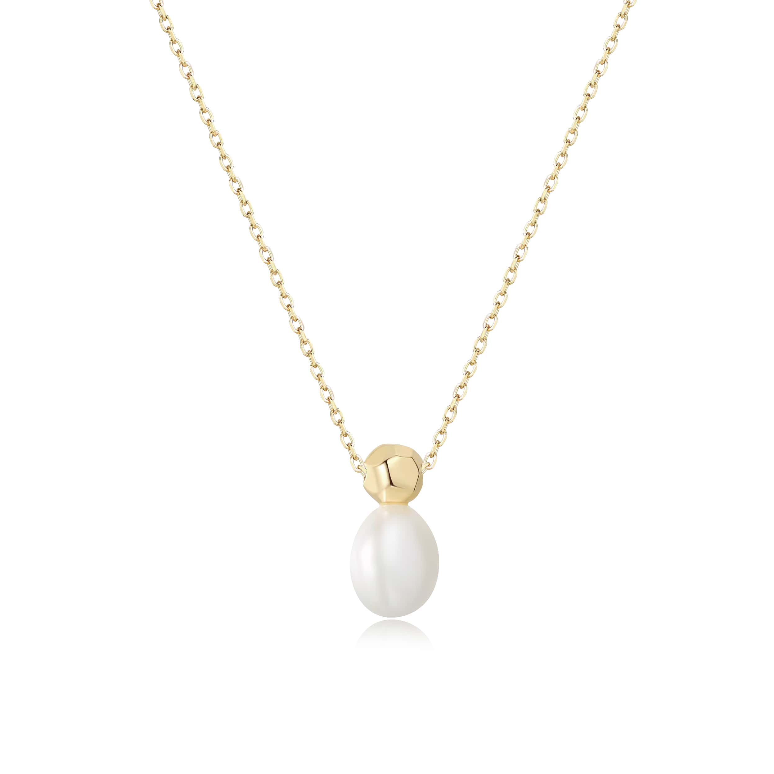 Baguette Necklace - Solid Gold