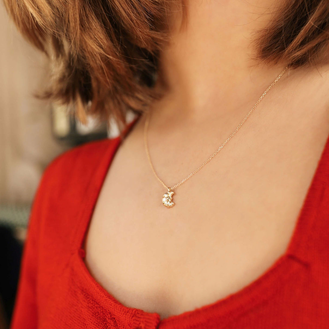 Butter Necklace -Solid Gold