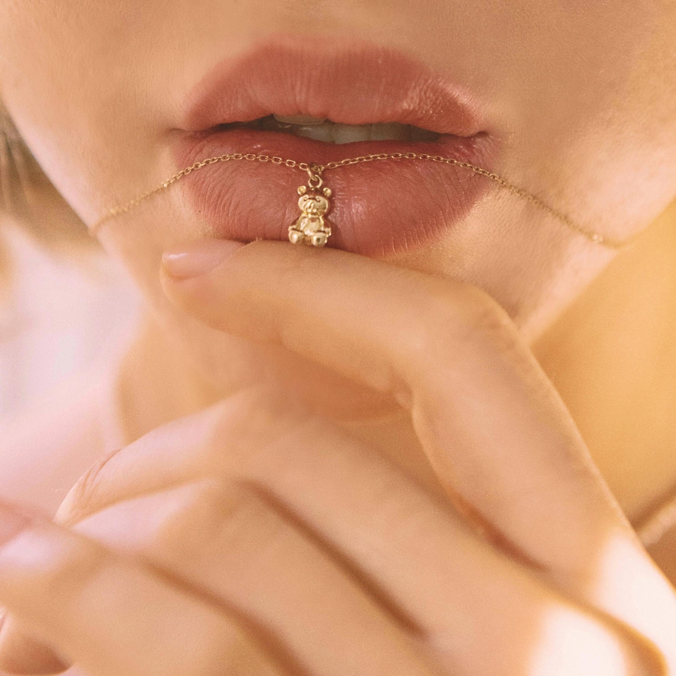 Teddy Necklace - Solid Gold