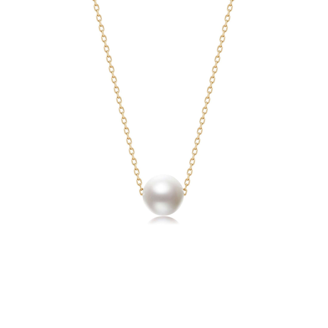 Perfect Pearl Necklace - Solid Gold