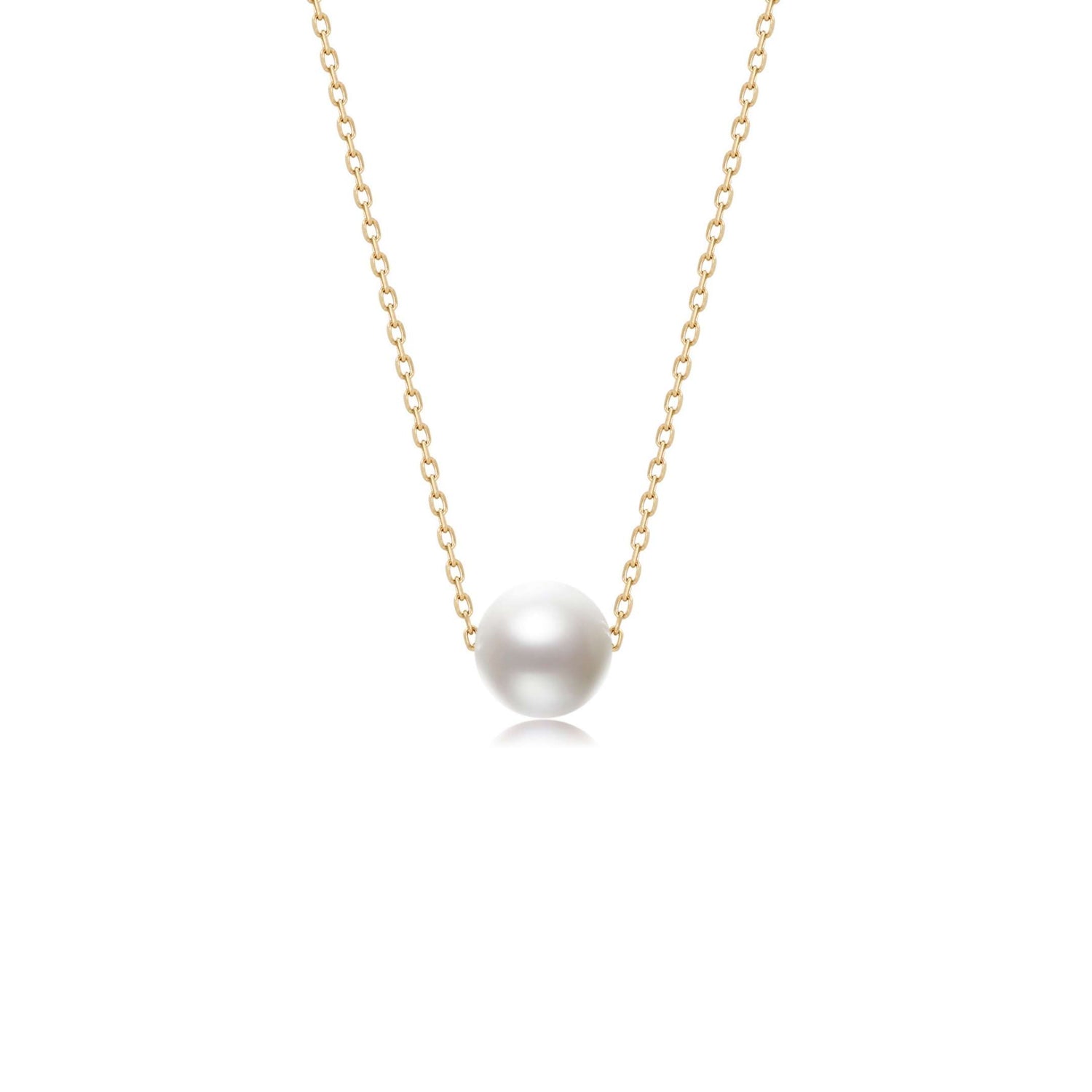 Perfect Pearl Necklace - Solid Gold