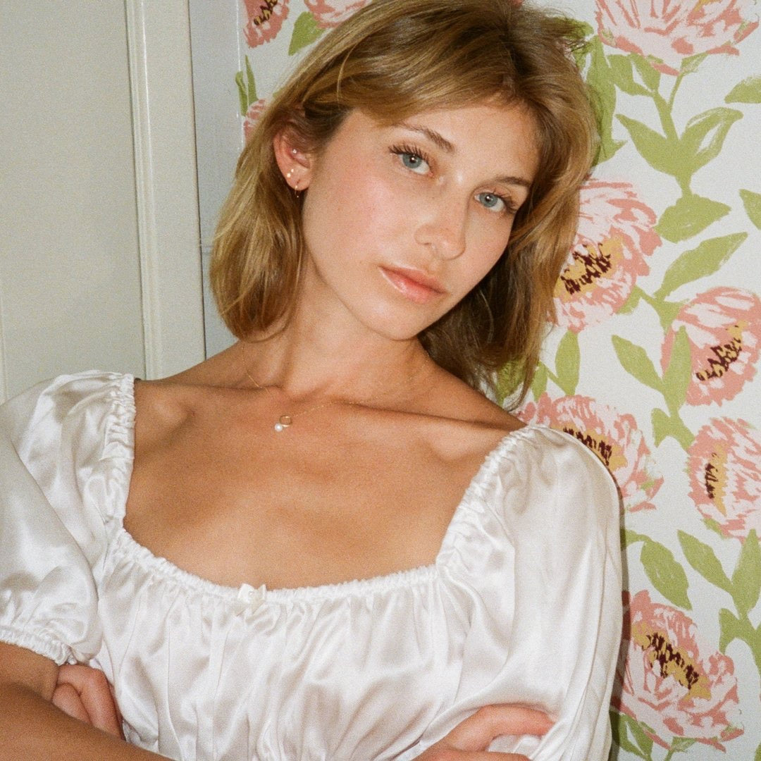 Kate Chubby Pearl Necklace - Solid Gold